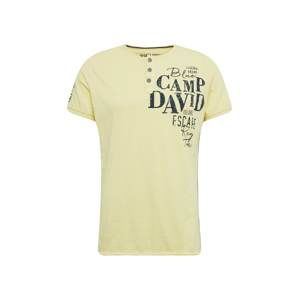 CAMP DAVID Tričko  žlutá / černá