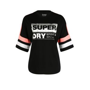 Superdry Funkční tričko  bílá / korálová / černá