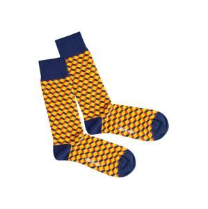 DillySocks Ponožky 'Vivid Dice'  modrá / žlutá / červená