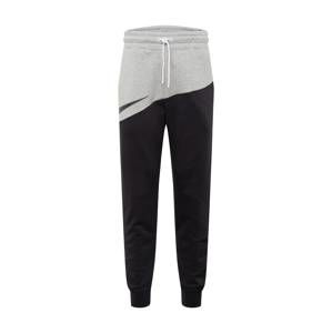 Nike Sportswear Kalhoty 'M NSW SWOOSH PANT BB'  šedá / černá
