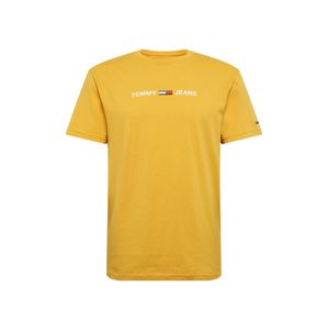 Tommy Jeans Tričko  žlutá / bílá