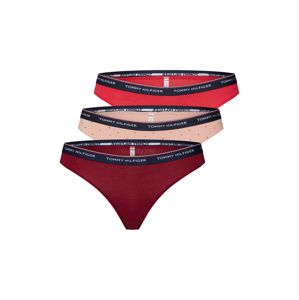 Tommy Hilfiger Underwear Tanga '3P THONG DOT PRINT'  růžová / červená / světle červená