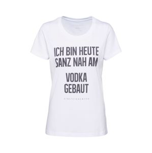 EINSTEIN & NEWTON Tričko 'Vodka T-Shirt'  černá / bílá