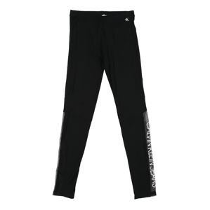 Calvin Klein Jeans Legíny 'MESH LOGO LEGGING'  černá