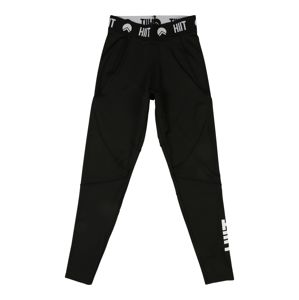 HIIT Sportovní kalhoty  černá / bílá