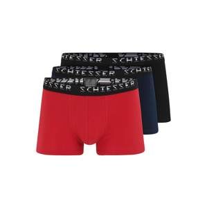 SCHIESSER Boxerky 'Hip-Shorts'  červená / černá