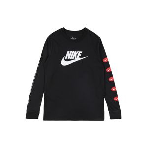 Nike Sportswear Tričko 'Futura'  černá / bílá / červená