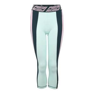 PUMA Sportovní kalhoty 'Own It'  smaragdová / mátová / růžová
