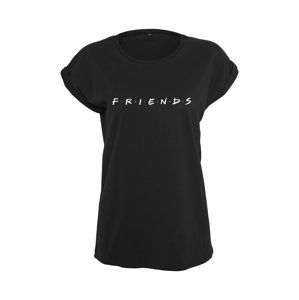 Merchcode Tričko 'Ladies Friends Logo Tee'  černá
