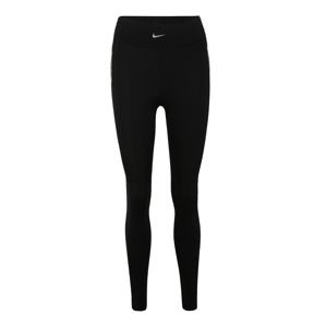 NIKE Sportovní kalhoty 'AERO-ADAPT'  stříbrná / černá