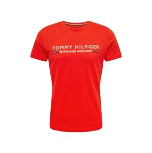 TOMMY HILFIGER Tričko  červená / bílá