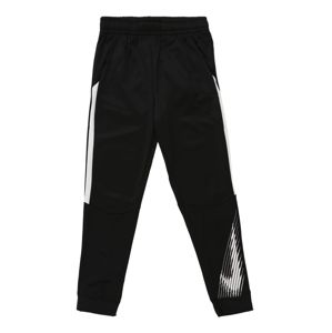 Nike Sportswear Kalhoty 'B NK THERMA GFX'  černá / bílá