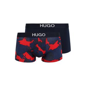 HUGO Boxerky  marine modrá / červená