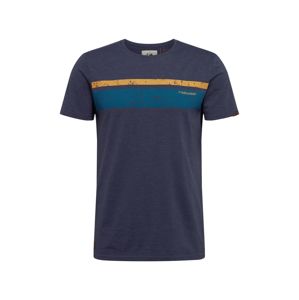 Ragwear Tričko 'HAKE ORGANIC'  nebeská modř / námořnická modř / žlutá