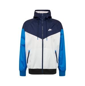 Nike Sportswear Přechodná bunda  modrá / tmavě modrá / bílá