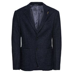 Pier One Sako 'Heavy Tweed Blazer with Pin'  tmavě modrá