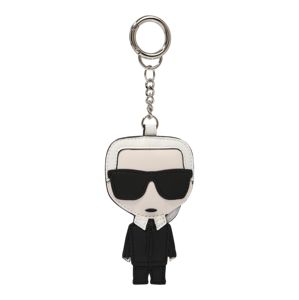 Karl Lagerfeld Přívěsek na klíče 'ikonik karl'  černá / bílá