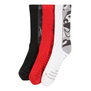 NIKE Sportovní ponožky 'Everyday Max'  červená / černá / bílá