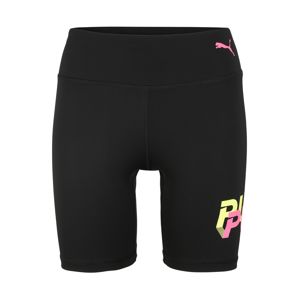 PUMA Sportovní kalhoty 'Modern Sports 7'  limetková / svítivě růžová / černá