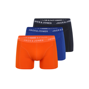 JACK & JONES Boxerky  modrá / tmavě oranžová / námořnická modř