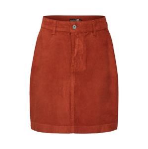 Boohoo Sukně 'Cord Mini Skirt'  červená