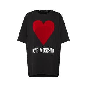Love Moschino Tričko 'MAGLIETTA M/C STAMPA LOGO'  černá