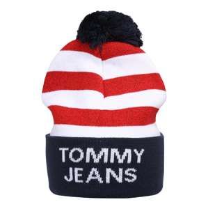 Tommy Jeans Čepice 'AMERICANA BEANIE'  modrá / červená / bílá