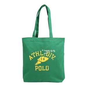 POLO RALPH LAUREN Nákupní taška 'COTTON TWILL-YALE'  žlutá / zelená