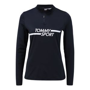 Tommy Sport Funkční tričko  bílá / noční modrá