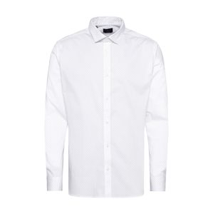 SELECTED HOMME Společenská košile 'SLHSLIMFREDDIE-CAMP SHIRT LS MIX B'  bílá
