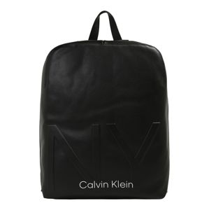 Calvin Klein Batoh 'NY SHAPED ROUND BACKPACK'  černá