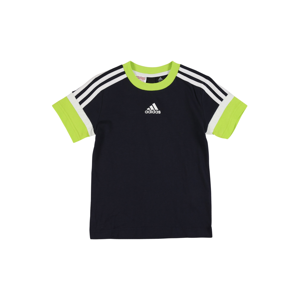ADIDAS PERFORMANCE Funkční tričko  svítivě zelená / bílá / námořnická modř