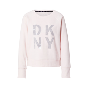 DKNY Performance Mikina  pastelově růžová / stříbrná