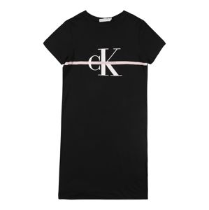 Calvin Klein Jeans Šaty  bílá / černá / růžová