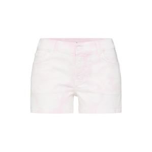 7 for all mankind Džíny 'Mid Rise Shorts'  pink / bílá