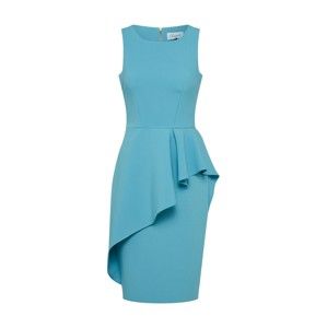 Closet London Koktejlové šaty 'Closet Pencil Peplum Drape Dress'  aqua modrá