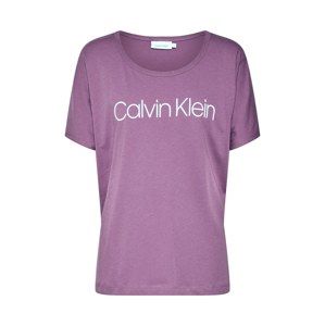 Calvin Klein Tričko  fialová / bílá
