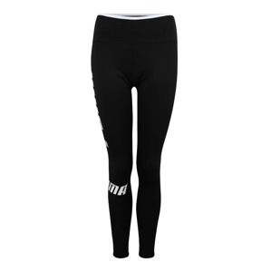 PUMA Sportovní kalhoty 'MODERN'  černá / bílá