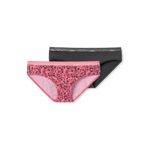 SCHIESSER Kalhotky  pink / černá