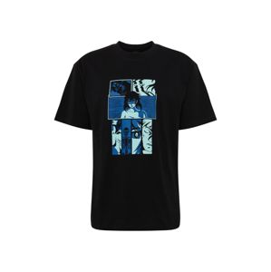 EDWIN Tričko 'Apollo Thomas - High Fantasy'  černá / modrá