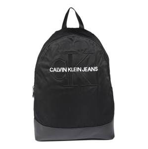 Calvin Klein Batoh 'MONOGRAM NYLON CP BP W/O POCKET'  černá