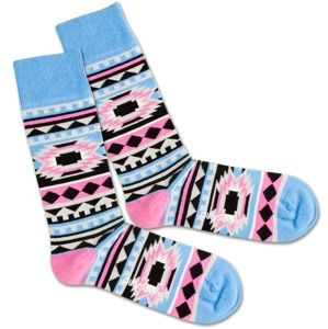 DillySocks Ponožky 'Native Princess'  modrá / pink