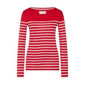 ESPRIT Tričko 'OCS Rib Tee T-Shirts'  červená / bílá