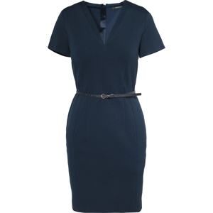 Esprit Collection Šaty 'Belt'  noční modrá