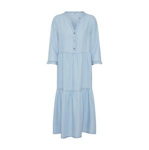 Noisy May Košilové šaty 'NMENDI LONG DRESS'  modrá džínovina