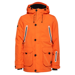 Superdry Snow Sportovní bunda 'FREESTYLE'  oranžová / černá