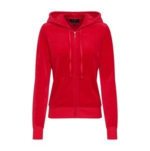 Juicy Couture Black Label Mikina s kapucí 'Velour Robertson'  červená