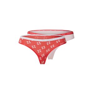 Calvin Klein Underwear Tanga  bílá / červená / růžová