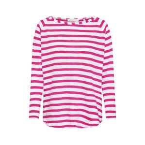 Rich & Royal Tričko 'Heavy Jersey Longsleeve striped'  pink