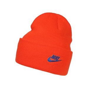 Nike Sportswear Čepice 'U NSW CUFFED BEANIE UTILITY'  modrá / tmavě oranžová